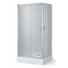 Душовий бокс Grace 90х90х195 см, квадратний, хром, переднє скло мат, SLD-2102