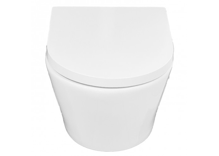 Подвесной унитаз Grace REM Vortex с сидением дюропласт soft-close, WH8001B