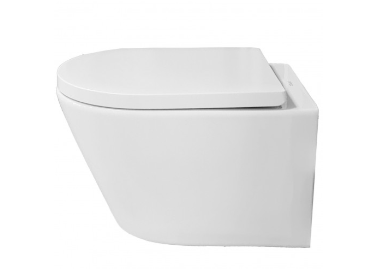 Подвесной унитаз Grace REM Vortex с сидением дюропласт soft-close, WH8001B
