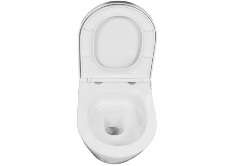 Подвесной унитаз Grace REM Vortex с сидением дюропласт soft-close, WH8001B
