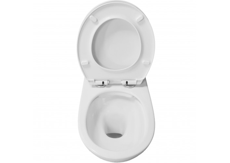 Подвесной унитаз Grace RIO RIMLESS с сидением дюропласт soft-close, WH8005