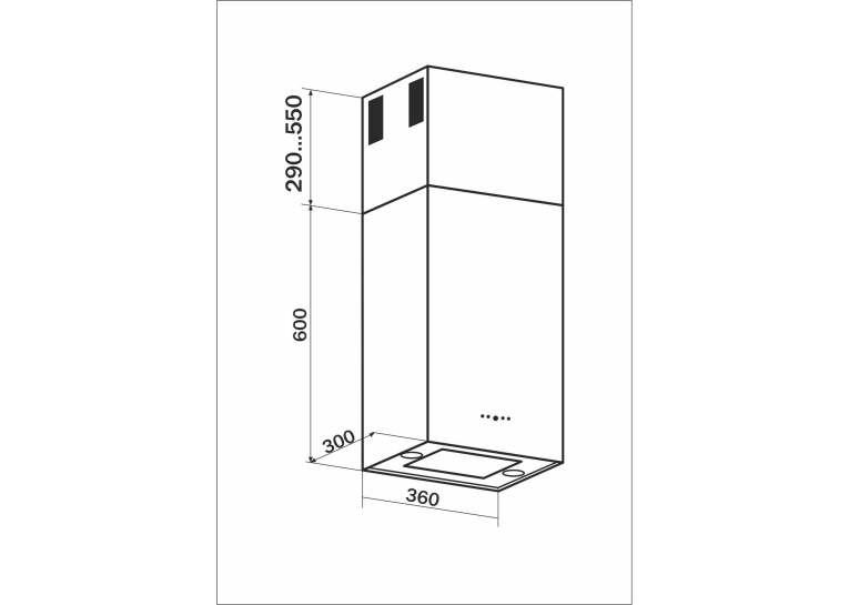 Вытяжка кухонная GRANADO Segovia 2614-1200 inox GCH6236377