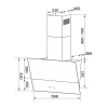 Вытяжка кухонная GRANADO Vivares 613-1100 black glass GCH316311
