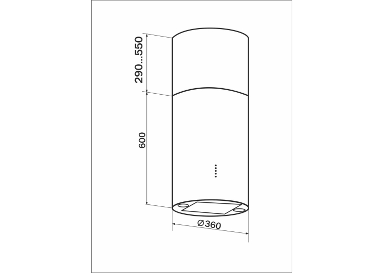 Вытяжка кухонная GRANADO Segovia 3604-1200 inox GCH6436477