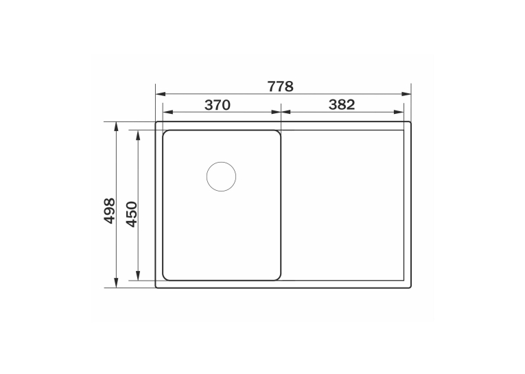 Кухонна мийка GRANADO Monfero S304 (780*500*200mm) GS05304