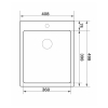 Кухонна мийка GRANADO Pravia S304 (410*500*220mm) GS01304