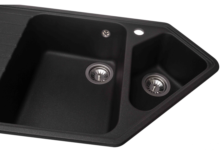 Кухонная мойка GRANADO IBIZA black shine (979*500mm.) 1801
