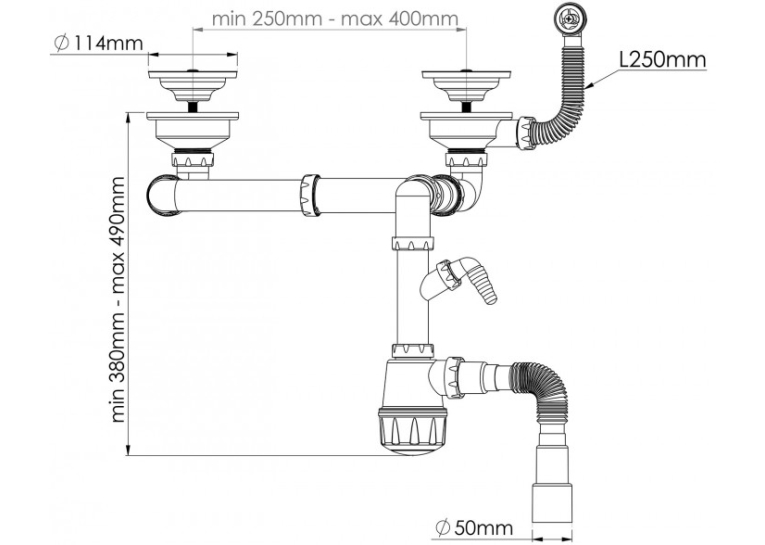 Кухонная мойка GRANADO IBIZA avena (979*500mm.) 1802