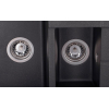 Кухонная мойка GRANADO LEON black shine (780*500mm.) 1001