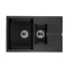 Кухонна мийка GRANADO LEON black shine (780*500mm.) 1001