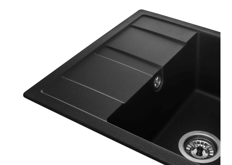 Кухонная мойка GRANADO Madrid Black Shine 1601