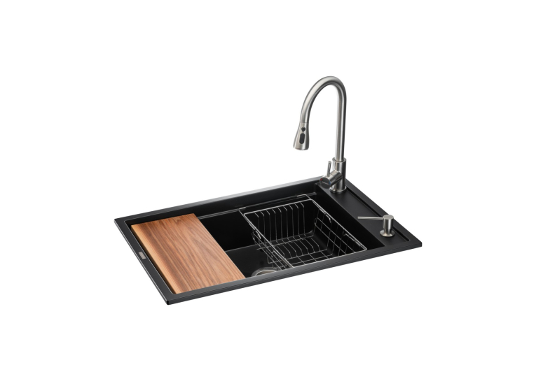 Кухонная станция GRANADO Basic Estella Black shine ksg0101