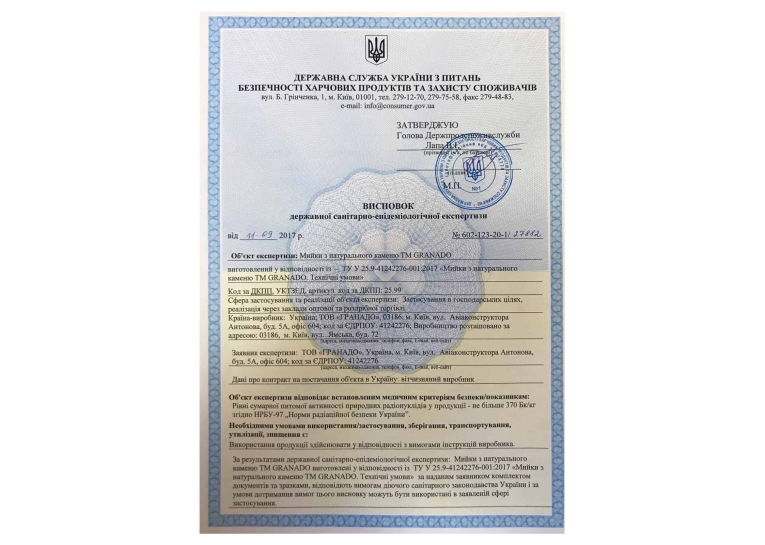  Кухонна мийка GRANADO Under Top Black Shine 1901