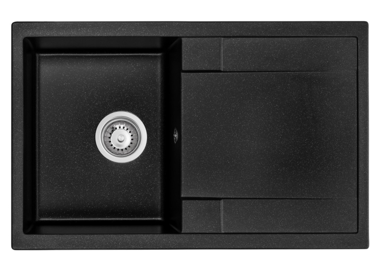  Кухонна мийка GRANADO Vigo Black Shine 1401