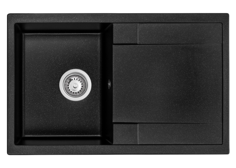  Кухонна мийка GRANADO Vigo Black Shine 1401