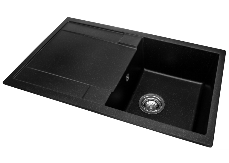  Кухонна мийка GRANADO Vigo Black Shine 1401