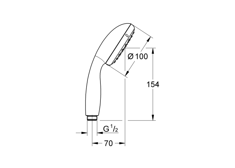 Лейка для ручного душа Grohe QuickFix Vitalio Start 100 279462430