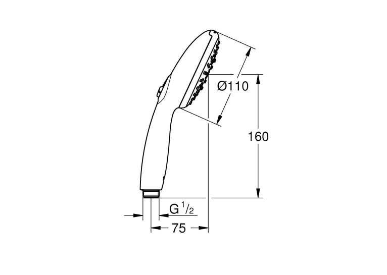 Лійка для ручного душу Grohe QuickFix Vitalio Start 110 26031001