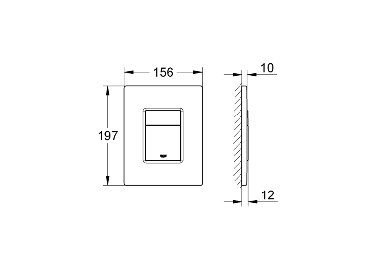 Панель змиву для унітазу Grohe QuickFix Even 389662430