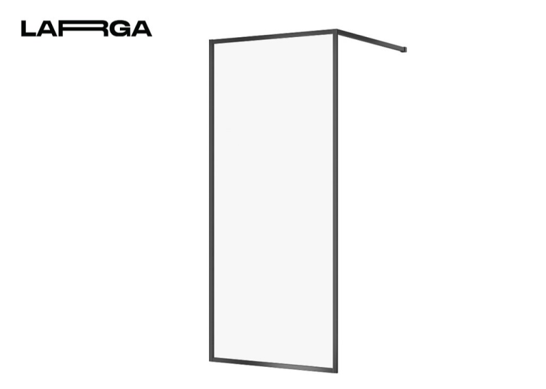 Душова кабіна Cersanit Walk-in Larga 90х200, профіль чорний S932-138 