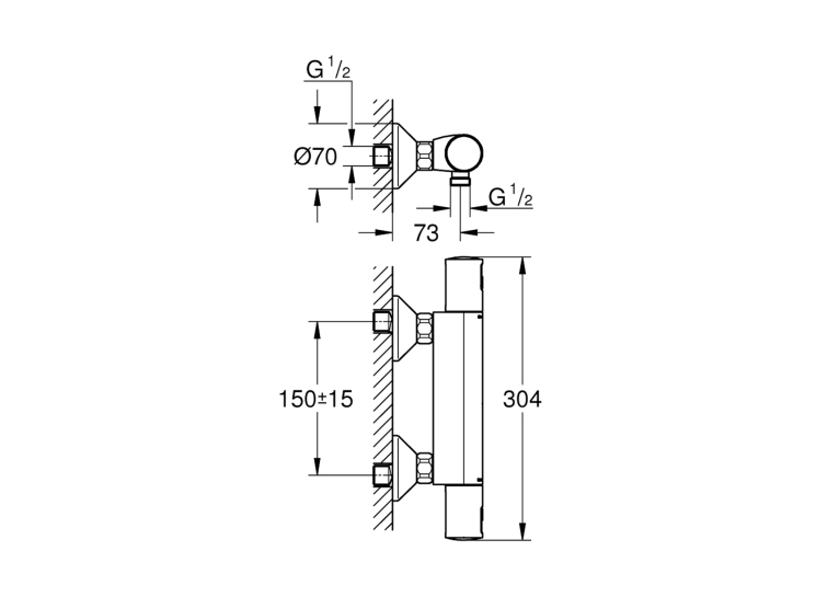 Смеситель термостатический для душа Grohe QuickFix Precision Start 345942430