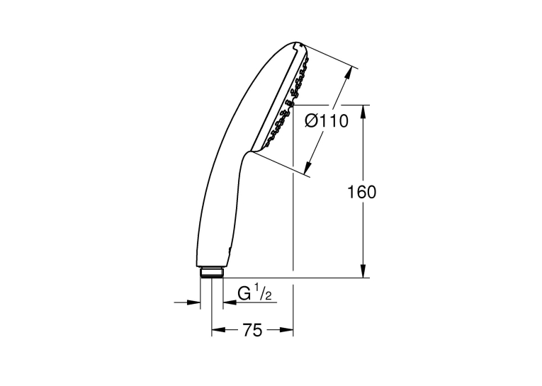 Лійка для ручного душу Grohe QuickFix Vitalio Start 110 27940001