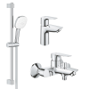 Комплект змішувачів для ванної кімнати 3 в 1 Grohe BauEdge 123365S1