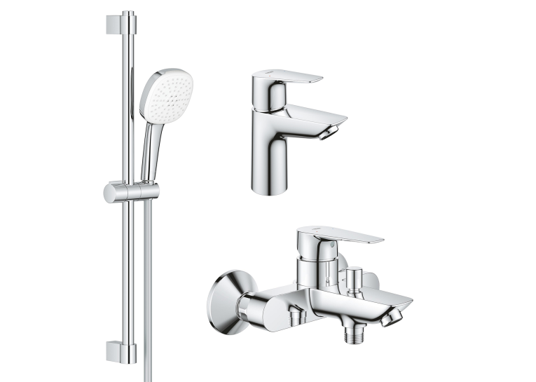 Комплект змішувачів для ванної кімнати 3 в 1 Grohe BauEdge 123365S1