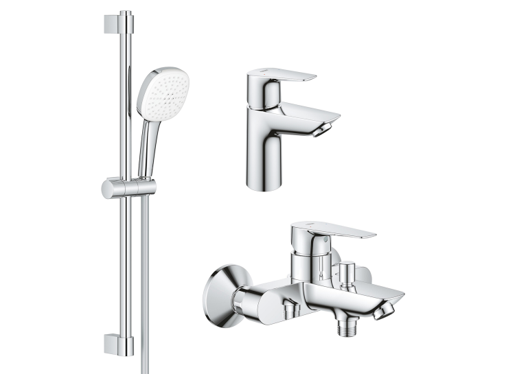 Комплект змішувачів для ванної кімнати 3 в 1 Grohe BauEdge 123365S1