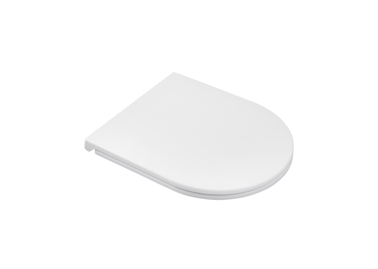 Унітаз підвісний Kroner Harz WHI493736 RIMLESS безобідковий з сидінням Slim Duroplast / Soft-close / Quick relase KH493736WHIR