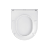 Унітаз підвісний Kroner Harz WHI493736 RIMLESS безобідковий з сидінням Slim Duroplast / Soft-close / Quick relase KH493736WHIR