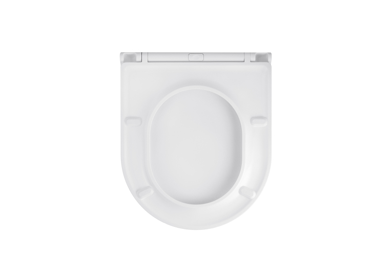 Унітаз підвісний Kroner Harz WHI493736 RIMLESS безобідковий з сидінням Slim Duroplast / Soft-close / Quick relase KH493736WHIR