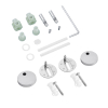 Унітаз підвісний Kroner Harz WHI493736 RIMLESS безобідковий з сидінням Slim Duroplast / Soft-close / Quick relase KH493736WHIR