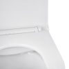 Унітаз підвісний Kroner Harz WHI493736 RIMLESS безобідковий з сидінням Slim Duroplast / Soft-close / Quick relase KH493736WHIR