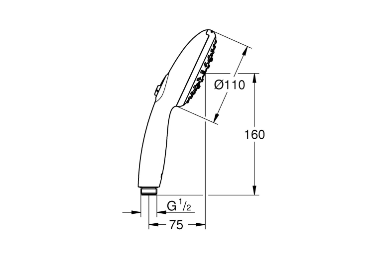 Лейка для ручного душа Grohe QuickFix Vitalio Start 110 27946001