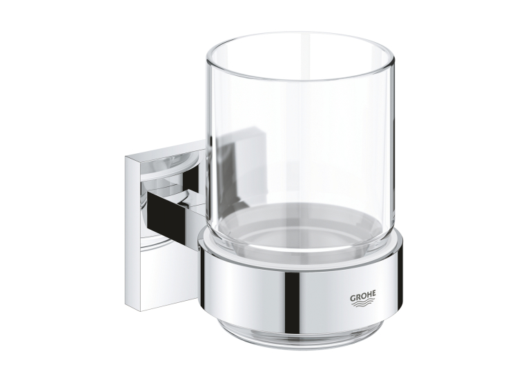 Склянка з тримачем Grohe QuickFix Start Cube 41097000