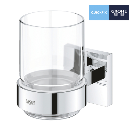 Стакан с держателем Grohe QuickFix Start Cube 41097000