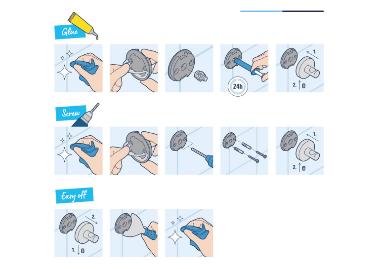 Склянка з тримачем Grohe QuickFix Start Cube 41097000