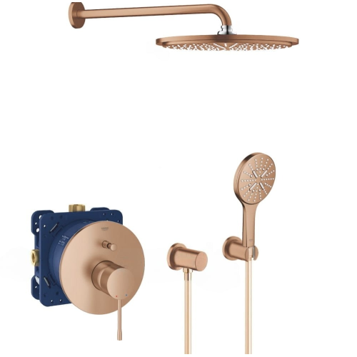 Душова система прихованого монтажу Grohe Essence Warm Sunset Warm Sunset 24058DL1-02 Бронза матова