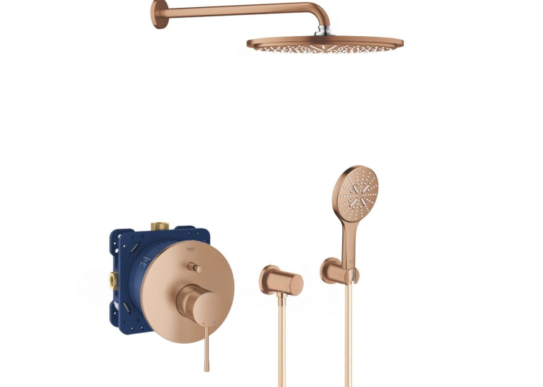 Душова система прихованого монтажу Grohe Essence Warm Sunset Warm Sunset 24058DL1-02 Бронза матова