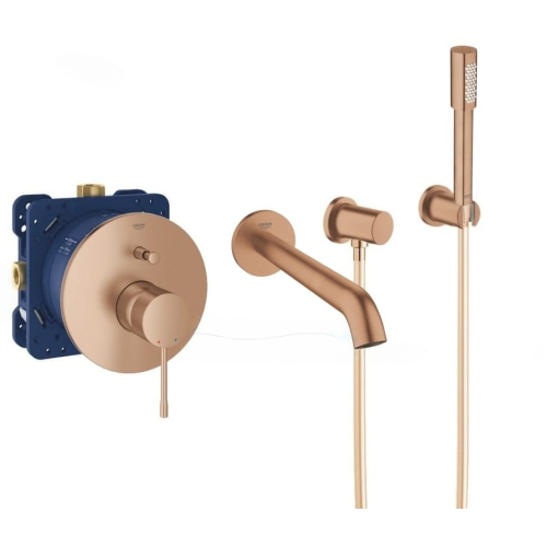 Комплект прихованого монтажу з термостатом Grohe Essence Warm Sunset 24058DL1-08 Бронза матова