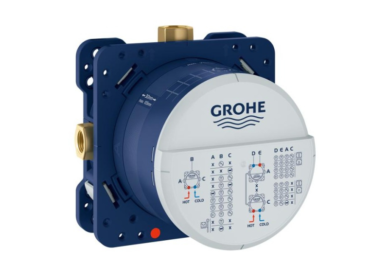 Комплект прихованого монтажу з термостатом Grohe Essence Brushed Graphite 24058AL1-05 Графіт матовий