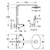 Душова система з термостатом Grohe Rainshower System SmartControl 360 DUO (26250000) (виставковий зразок)