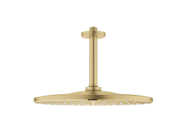 Верхний душ GROHE Rainshower Cosmopolitan 310  с душевым кронштейном 26560GN0 Золото матовое