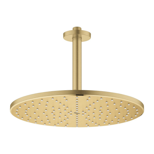 Верхний душ GROHE Rainshower Cosmopolitan 310  с душевым кронштейном 26560GN0 Золото матовое