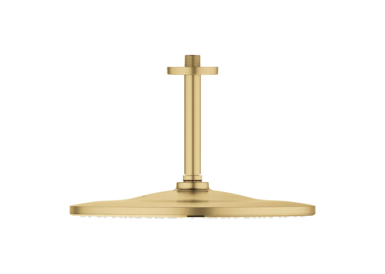 Верхний душ GROHE Rainshower Cosmopolitan 310  с душевым кронштейном 26560GN0 Золото матовое