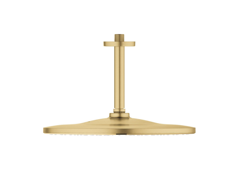 Верхний душ GROHE Rainshower Cosmopolitan 310  с душевым кронштейном 26560GN0 Золото матовое