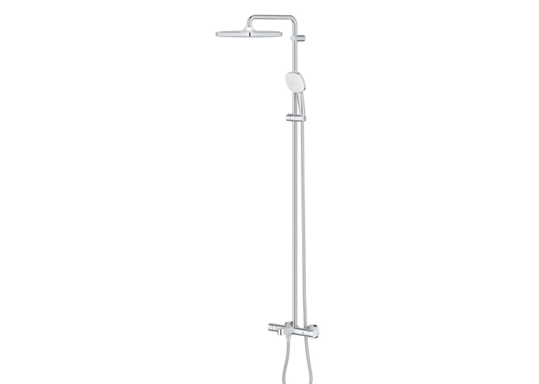 Душевая система настенного монтажа с термостатом для ванны Grohe Tempesta System 250 Cube (26691001)