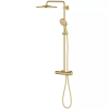 Душевая система с термостатом для настенного монтажа Grohe Rainshower Smartactive 310 26836GN0 Золото матовое
