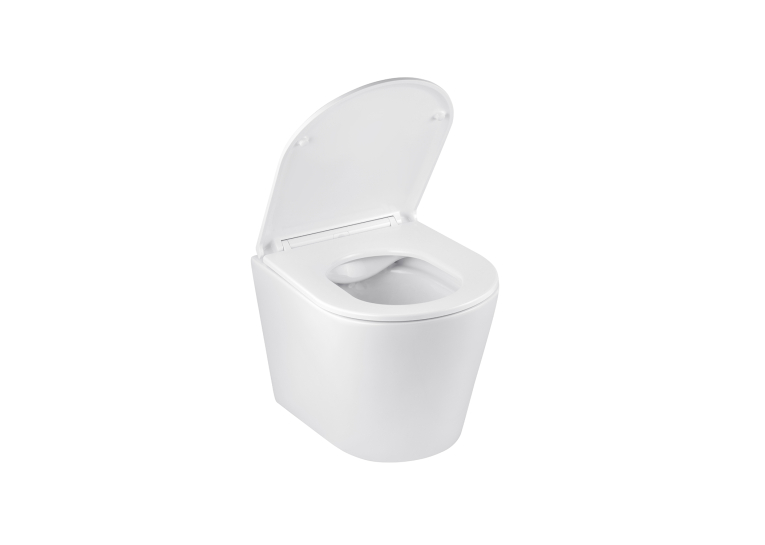 Унітаз підвісний Kroner Armada WHI513636 RIMLESS безобідковий з сидінням Slim Duroplast / Soft-close / Quick relase KA513636WHIR